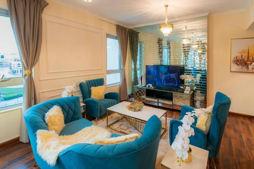 First Class 2Br With Full Burj Khalifa And Fountain View ドバイ エクステリア 写真